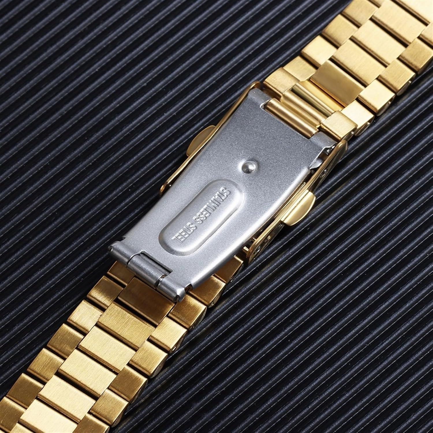 Stainless Steel Watch Band 10mm 12mm 14mm 16mm Universal Metal Watch Band for Smart Watch Quartz Watch Men Women Silver Gold Bracelet