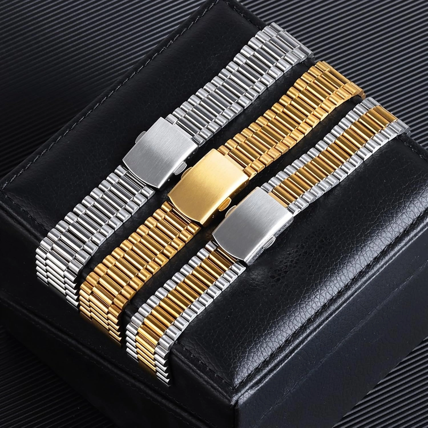 Stainless Steel Watch Band 10mm 12mm 14mm 16mm Universal Metal Watch Band for Smart Watch Quartz Watch Men Women Silver Gold Bracelet