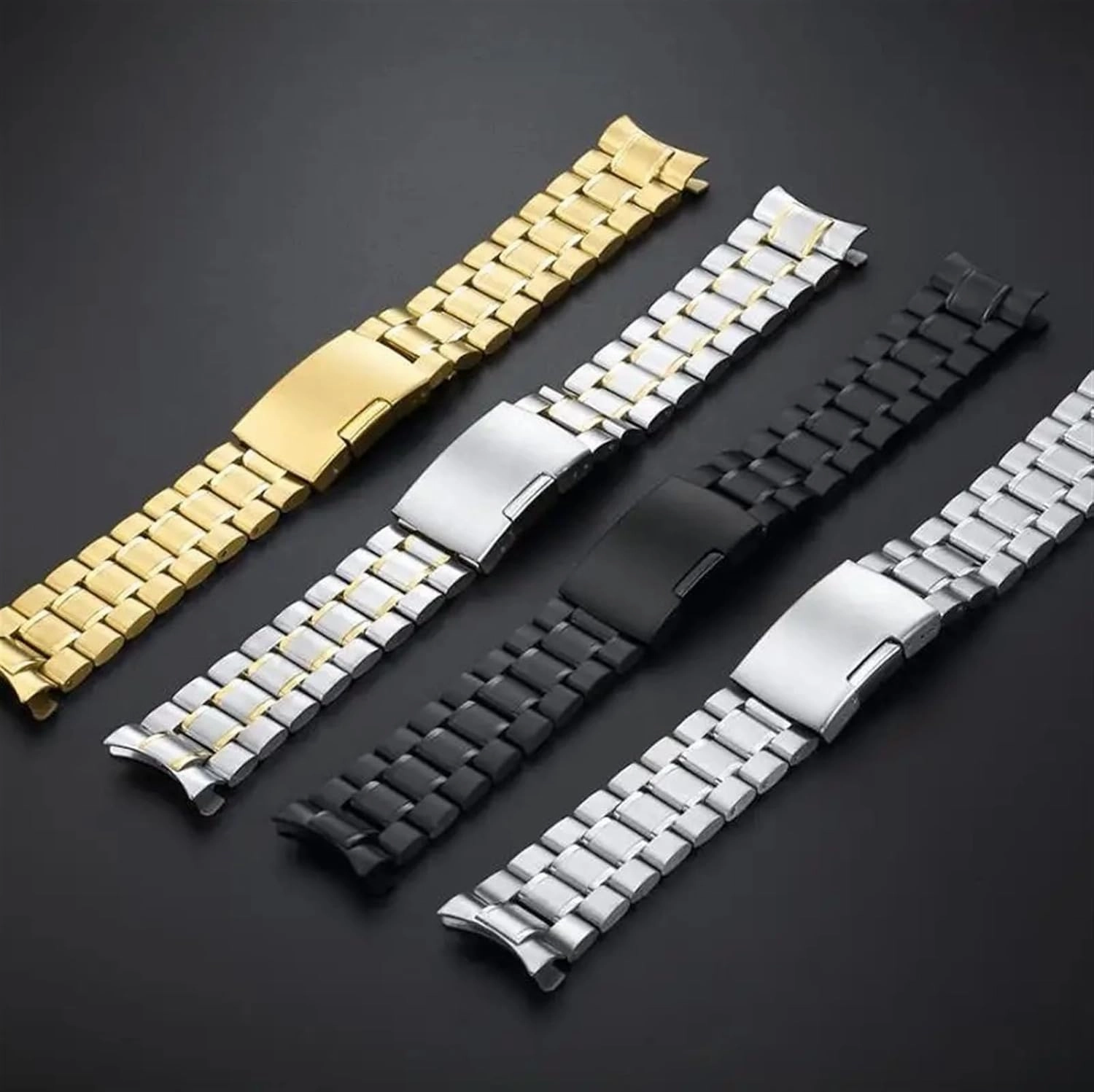 Stainless Steel Watch Band 22mm Metal Bracelet for Smart Watch Quartz Watch 20mm Bracelet Silver Quick Release Men Women Watch Accessories
