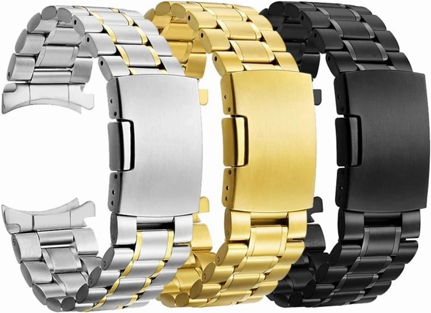 Stainless Steel Watch Band 22mm Metal Bracelet for Smart Watch Quartz Watch 20mm Bracelet Silver Quick Release Men Women Watch Accessories