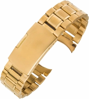 Stainless Steel Watch Band Curved End Metal Wristband 18mm 20mm Mens Womens Universal Watch Band Suitable for Smart Watch Traditional Watch
