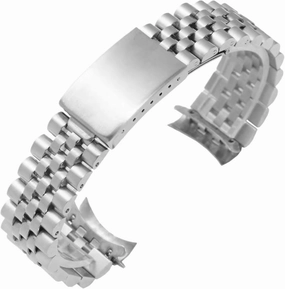 Stainless Steel Watch Band Metal Folding Buckle Wristband 18mm20mm Universal Men's Women's Bracelet Suitable for Smart Watch Quartz Watch