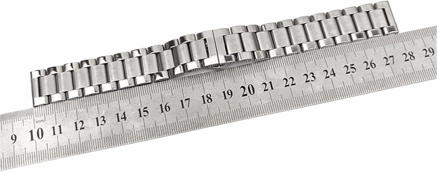 Stainless Steel Watch Band Universal Adjustable Bracelet Men Women Bracelet Suitable for 16mm 17.5mm 20mm 23mm Smart Watch Quartz Watch