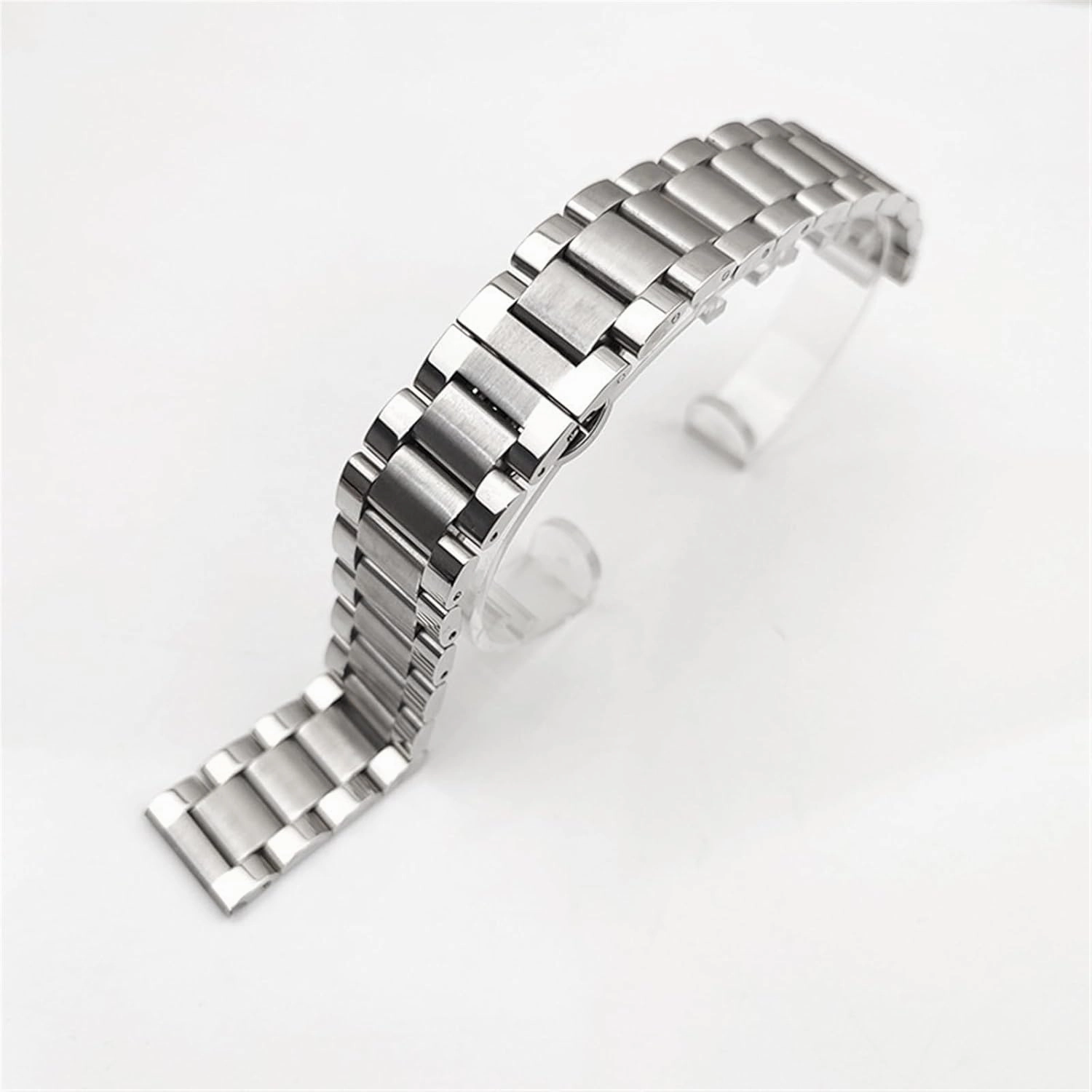 Stainless Steel Watch Band Universal Adjustable Bracelet Men Women Bracelet Suitable for 16mm 17.5mm 20mm 23mm Smart Watch Quartz Watch