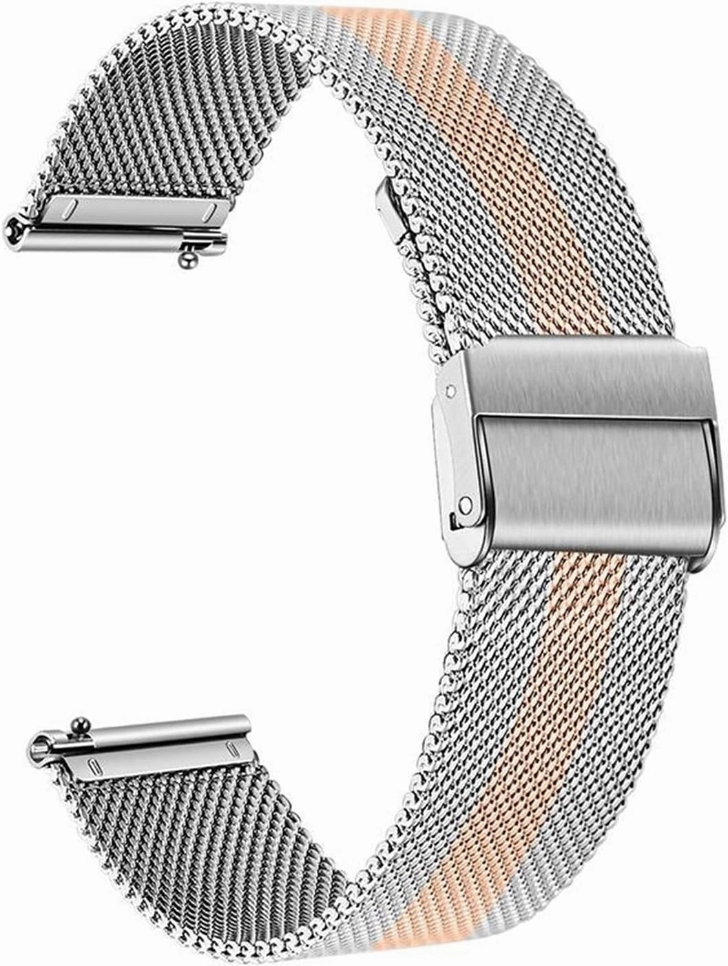 Stainless Steel Watchband Compatible with Watch3 41mm 45mm Quick Release Band Mesh Strap Watch 3 Wristband Rose Gold