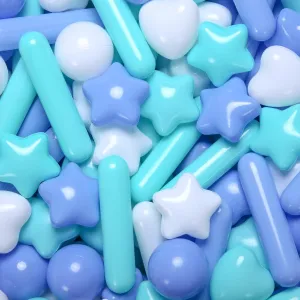 STARBOLO Ball Pit Balls for Toddlers - Macaron Ball Pit Balls Crush Proof Plastic Toy Balls for Toddlers Ball Pits, Ball Pit Play Tent, Baby Pool Water Toys,200pcs(Blue,Green,White)