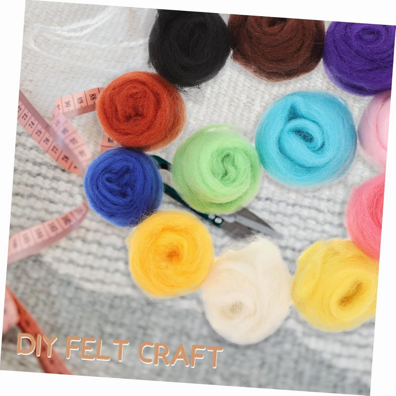 STOBOK 4 Sets Craft Kit Felt Balls for Crafts Felting Wool Kit for Beginners Random Color