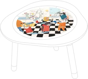 Stokke MuTable Puzzle, Happy Bathroom - 28 Large Wooden Pieces - Stimulates Imagination, Cognitive Development & Fine Motor Skills - for Ages 3 
