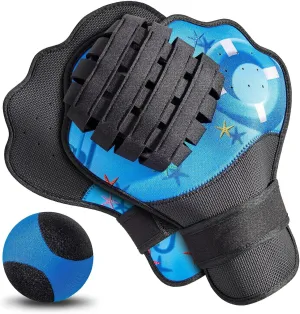 Strdfeve Water Ball and Gloves Set,Water Bouncing Balls Catch Mitt,Pool Baseball Catching Mitt for Beach Games,Play Catch Skip Ball and Glove