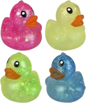 Sugar Bears Sensory Fidget Toy for Kids and Adults, Squeeze Sugar Ball Stress Balls with Gooey Inside, Great for Anxiety, Autism, ADHD, Fidgeting (Ducks)