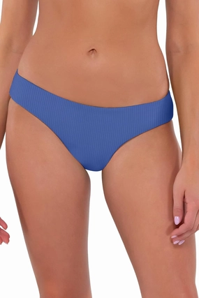 Sunsets Alana Reversible Hipster Women's Swimsuit Bikini Bottom in Ribbed Fabric