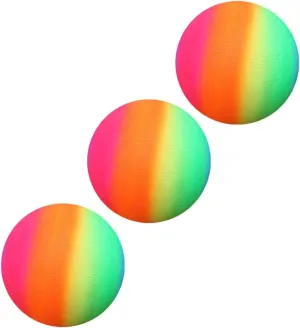 SUPVOX 3Pcs Rainbow Color Flapping Balls Inflatable Handballs for Beach Playground Fun for Outdoor Games Creative Play