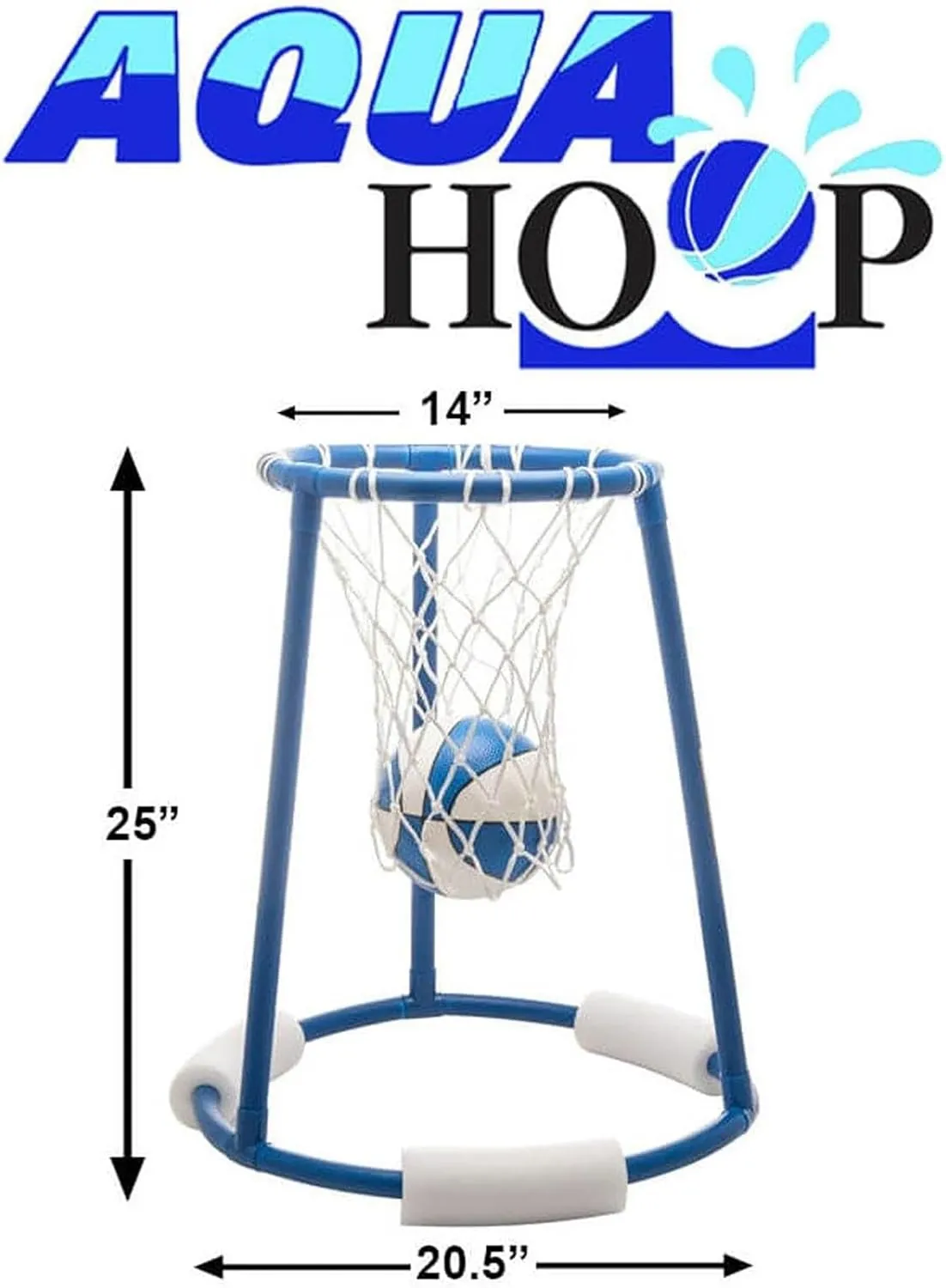 SWIMLINE Pool Basketball Hoop Floating Or Poolside Game With Real Feel Net & Float Foam For Kids & Adults Swimming Splash Hoops With Water Basketball Pools Toy Outdoor Summer Tall Boy Hoops 9165