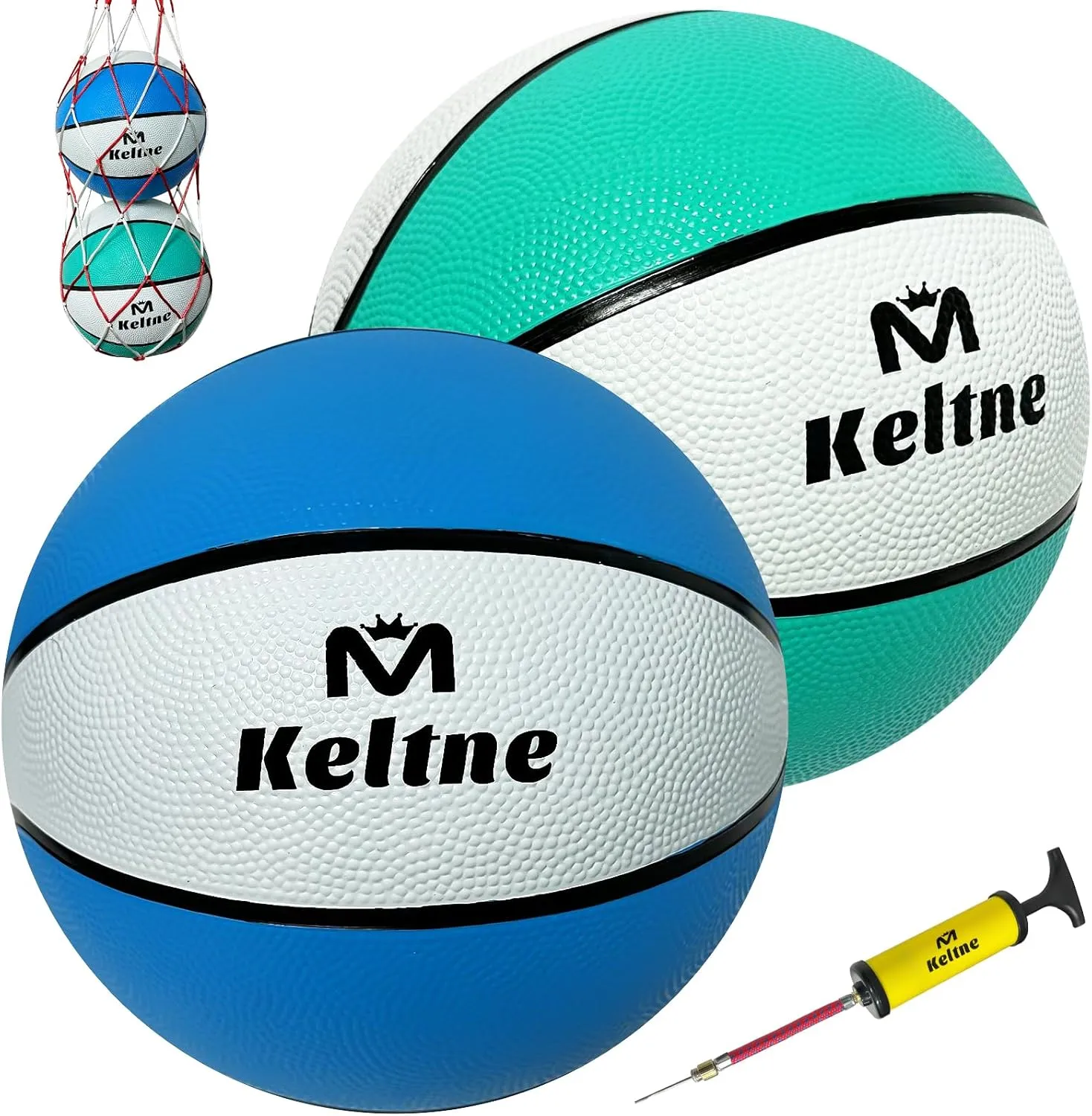 Swimming Pool Basketball, 9" Waterproof Basketball for Poolside Hoop, Anti-Slip Textured Grip, Durable Water Basketballs for Pool Basketball Hoop