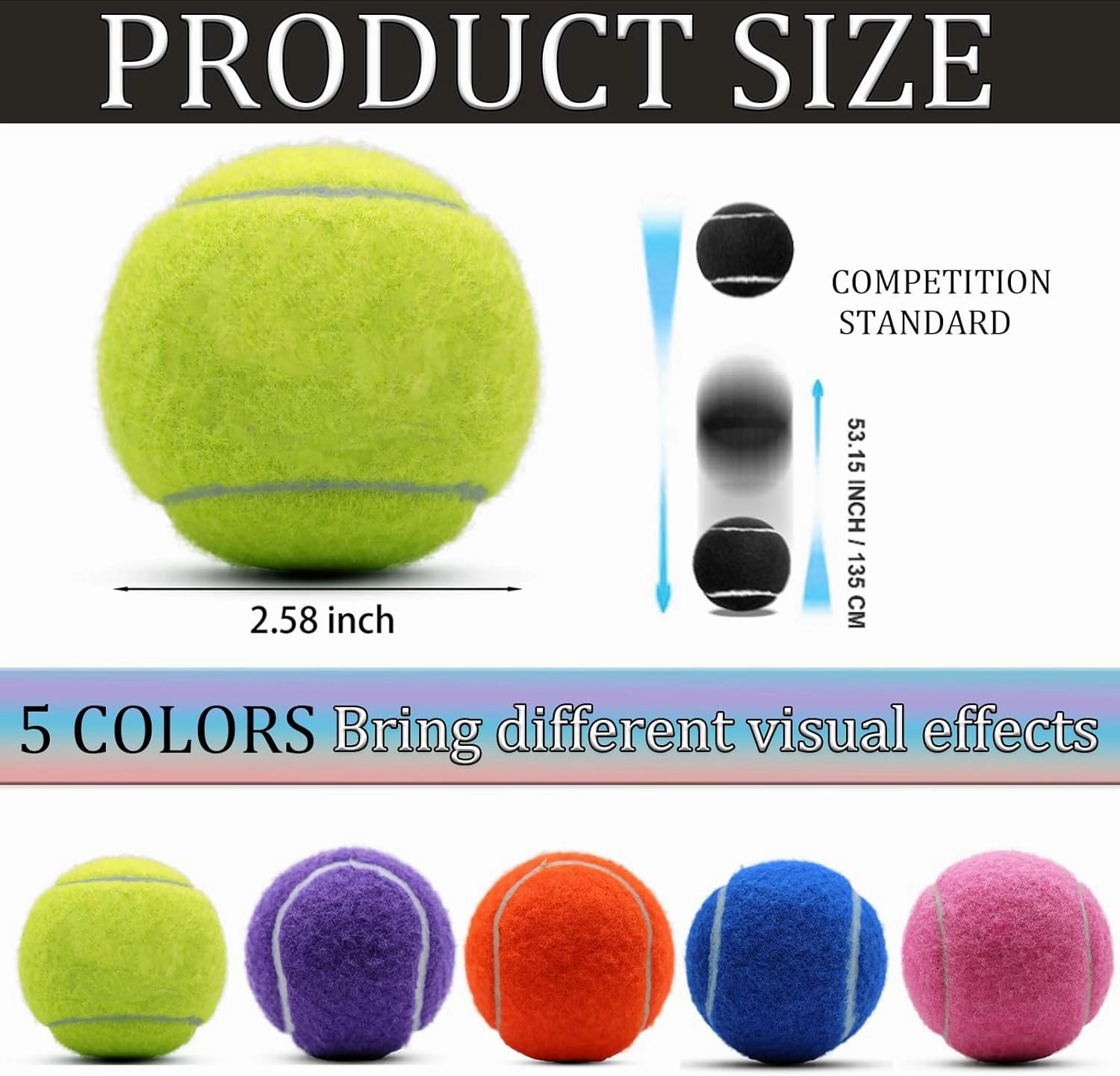 Swingers 20 Pack Training Tennis Balls, High Elasticity Practice Balls for Beginner, with Mesh Carry Bag