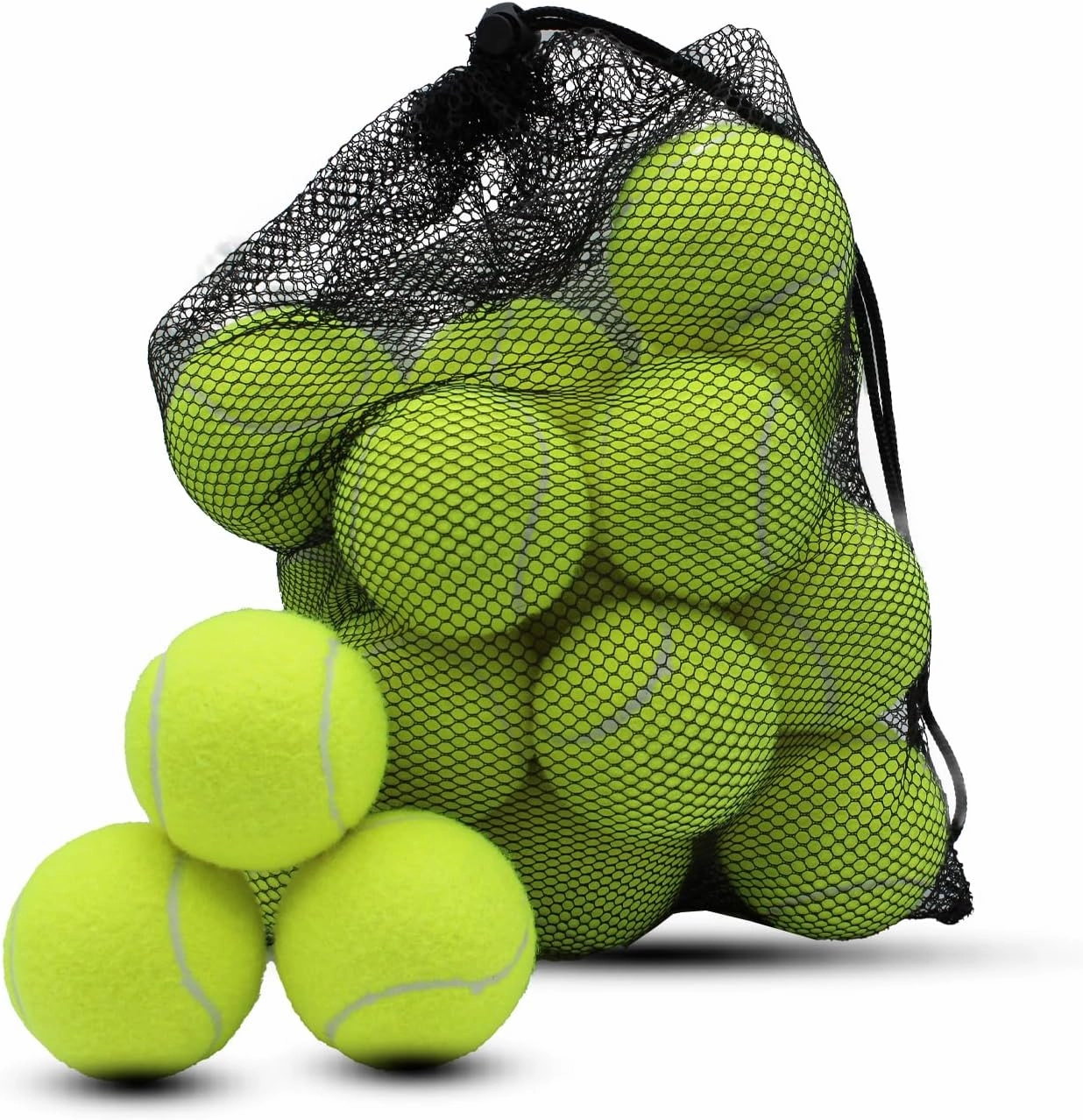 Swingers 20 Pack Training Tennis Balls, High Elasticity Practice Balls for Beginner, with Mesh Carry Bag