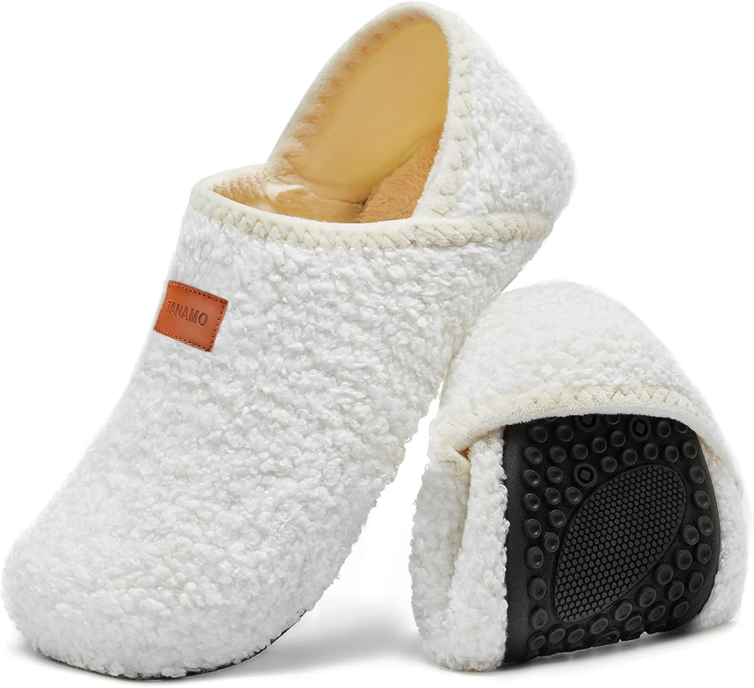 Tanamo House Slippers for Women Men Indoor Barefoot Slippers Socks Slip on House Shoes Cozy Comfy Slippers for Home Bedroom Travel Yoga