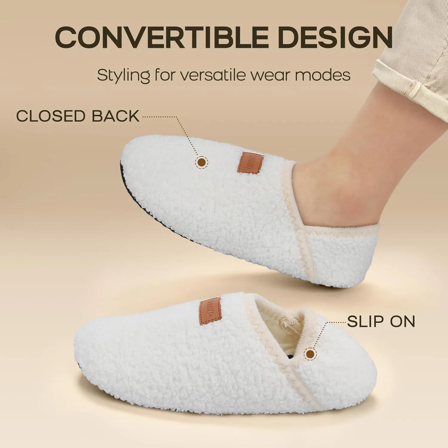 Tanamo House Slippers for Women Men Indoor Barefoot Slippers Socks Slip on House Shoes Cozy Comfy Slippers for Home Bedroom Travel Yoga
