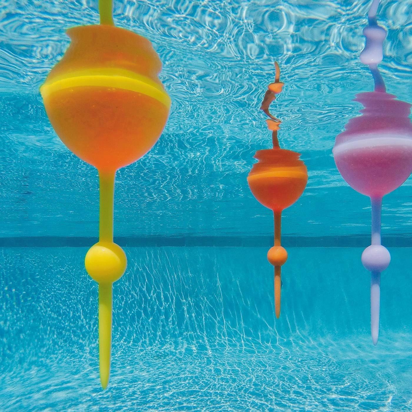 The Beach Glass- Original Floating Acrylic Wine Glass- for Pool, Beach, Camping, Picnic and Outdoor - Mellow Yellow & Sunrise Orange Pack of 2