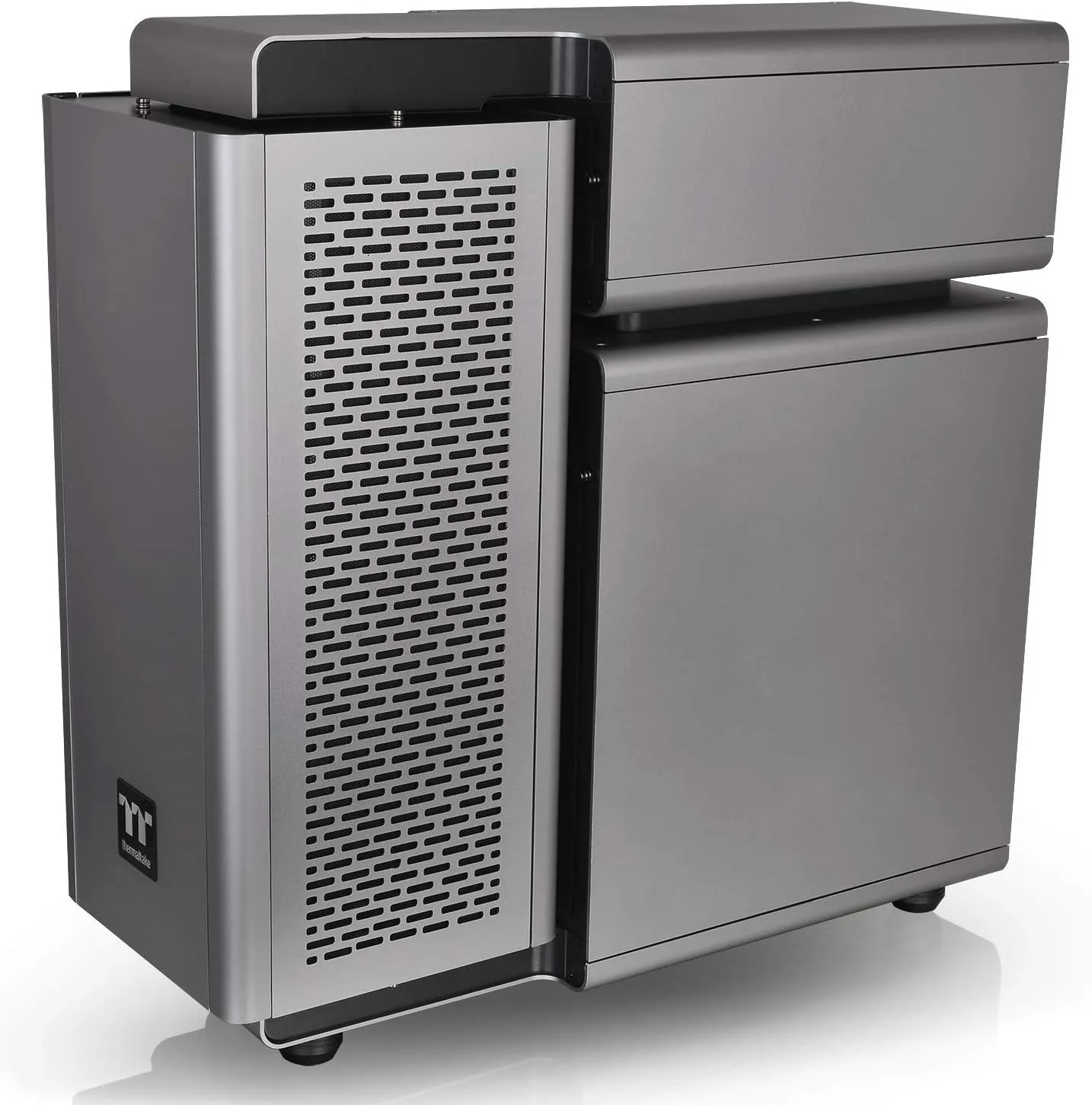 Thermaltake Level 20 E-ATX Full Tower Gaming Computer PC Case with 3 Riing Plus 140mm RGB Fan   2 Lumi Plus LED Strips Pre-Installed CA-1J9-00F9WN-00