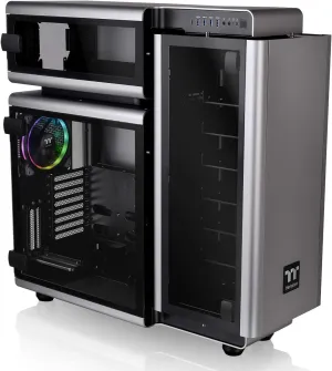 Thermaltake Level 20 E-ATX Full Tower Gaming Computer PC Case with 3 Riing Plus 140mm RGB Fan   2 Lumi Plus LED Strips Pre-Installed CA-1J9-00F9WN-00