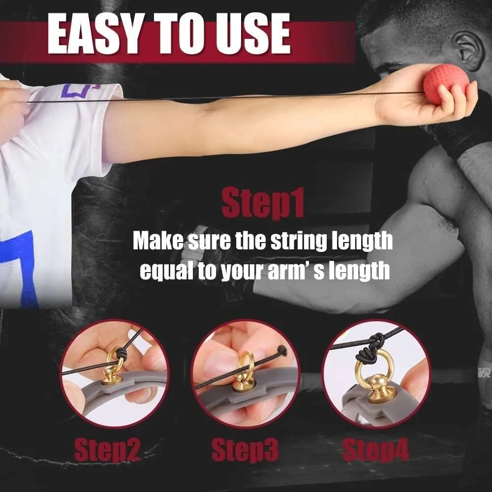 TOCO FREIDO Double End Punching Ball, Speed Bag with Difficulty Levels Boxing Reflex Ball with Headband, Perfect for Reaction, Agility, and Hand Eye Coordination Training