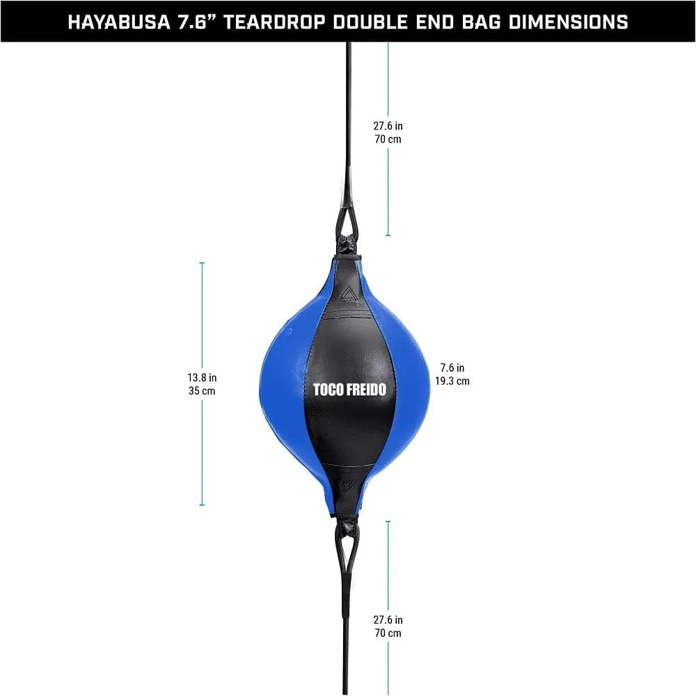 TOCO FREIDO Double End Punching Ball, Speed Bag with Difficulty Levels Boxing Reflex Ball with Headband, Perfect for Reaction, Agility, and Hand Eye Coordination Training