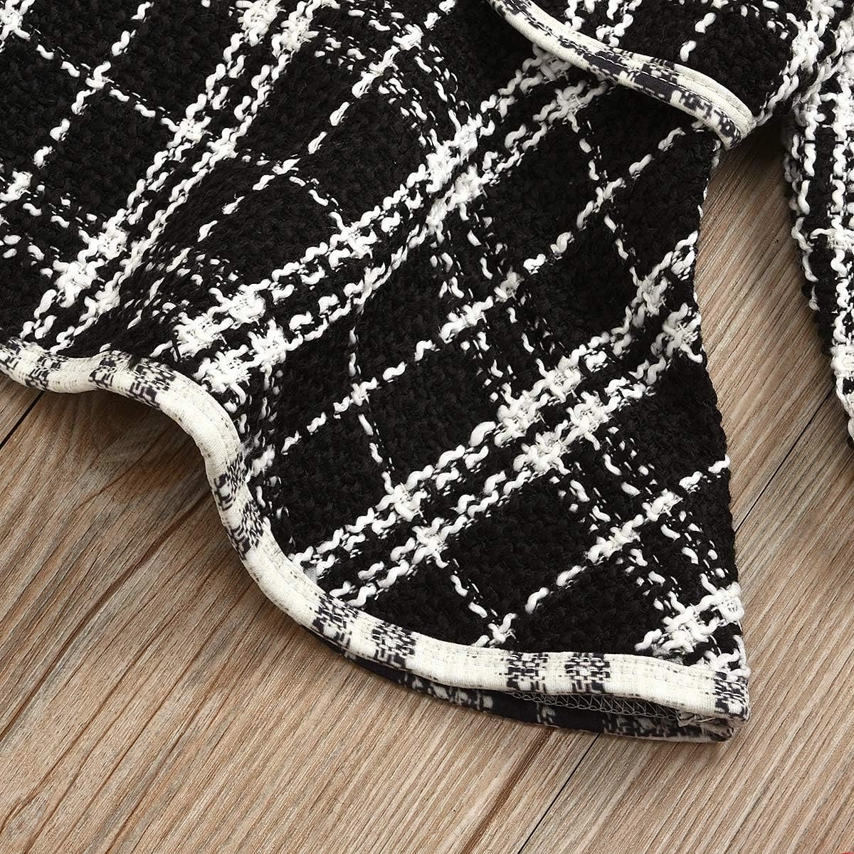 Toddler Kids Baby Girls Plaid Skirt Set Cardigan Jacket Coat   Tutu Dress Set Long Sleeve Outfits Fall Outfit Set