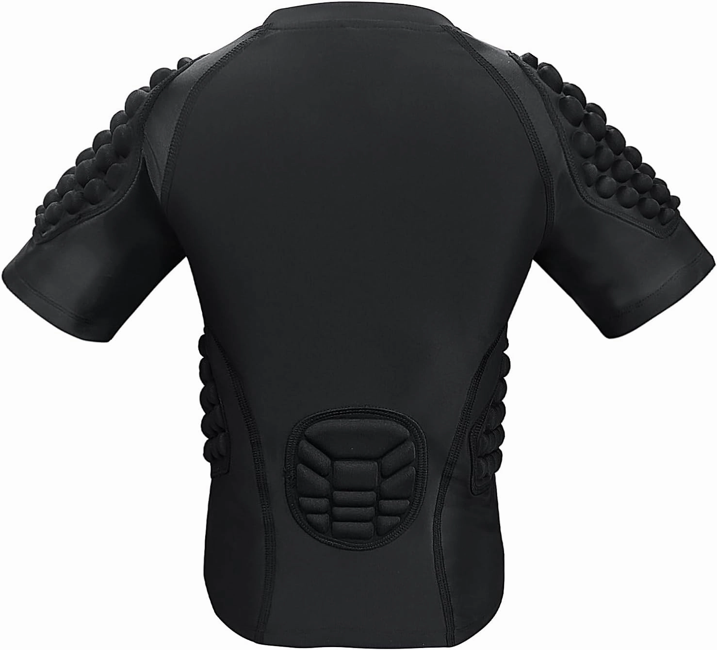 Topeter Football Padded Shirt for Youth, Kids Compression Rib Protector Shirts with Rib/Chest/Shoulder/Back Pads