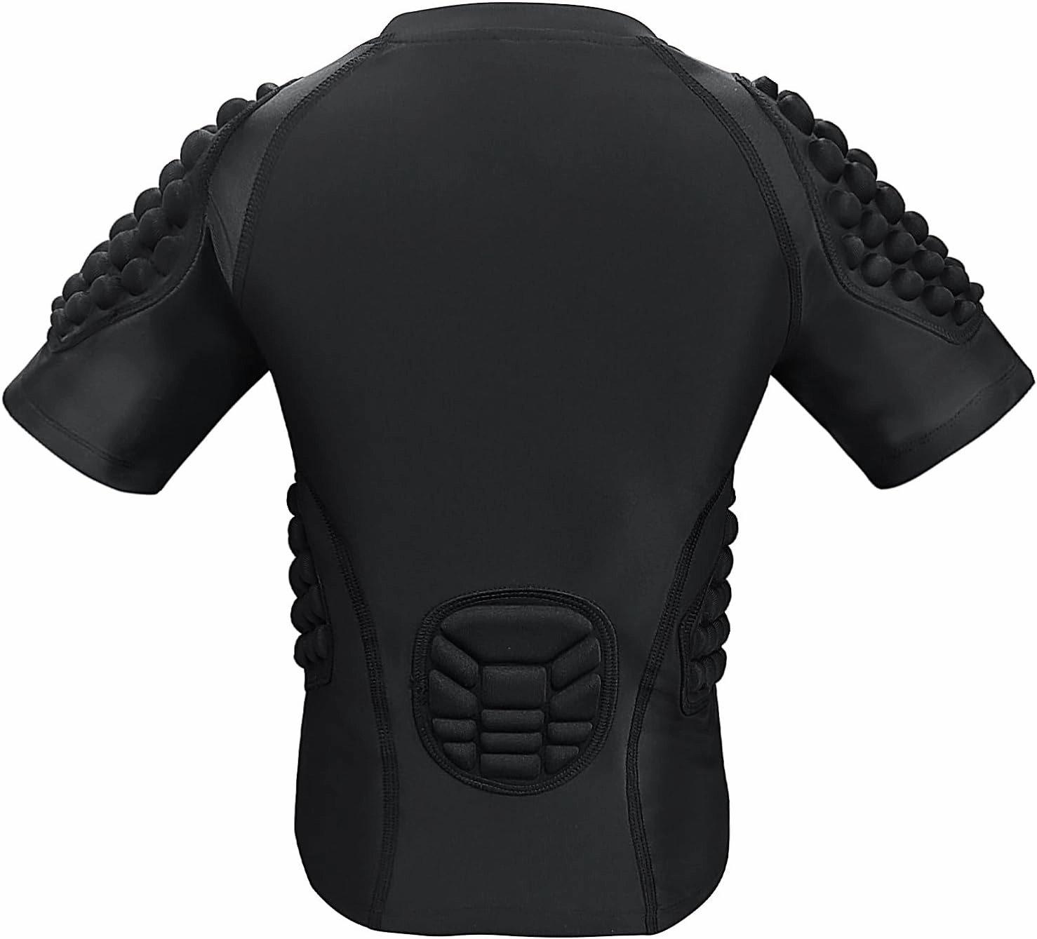 Topeter Football Padded Shirt for Youth, Kids Compression Rib Protector Shirts with Rib/Chest/Shoulder/Back Pads
