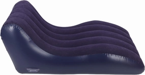 TOPINCN Portable Inflatable Lounger Sofa Portable Inflatable Recliner Lounge Sofa, Lazy Air Couch Reclining Chair for Indoor and Outdoor Patio Camping (Navy Blue)