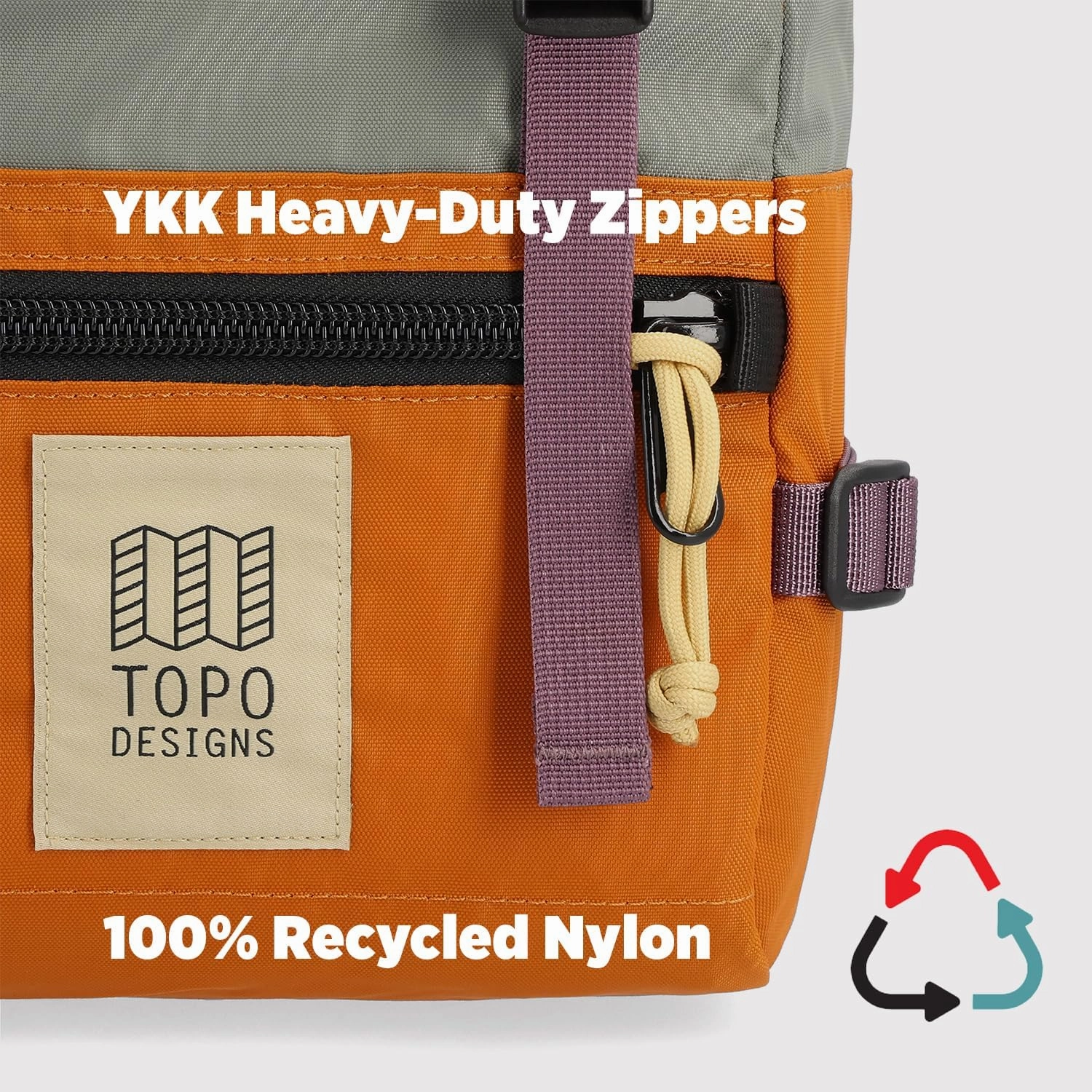 Topo Designs Rover Pack Mini - Coral/peppercorn - One Size