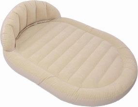 Topyond Camping Air Mattress for 2 Persons,Leakproof Inflatable Sleeping Pad with Backrest Plush Surface, for Home Outdoor Use,Travel Bed for Adults and Kids