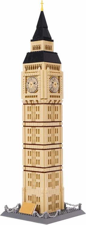 Toy Building Block Set, London Big Ben Elizabeth Tower Building Blocks Regular Size Brick World Famous Architecture hristmas Birthday Gift for Adults Children Kids Boys Girls 8  1666 PCS