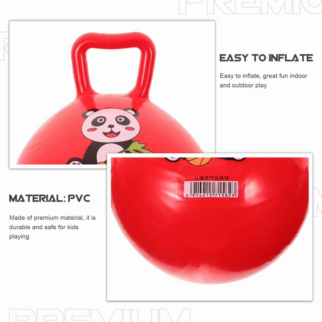 TOYANDONA Ball Children 4pcs Jumping Bouncing for Exercise Toy Color Animal Fitness Children Inflatable Pattern Balls Random Kindergarten Balance Bouncy Bounce Ball