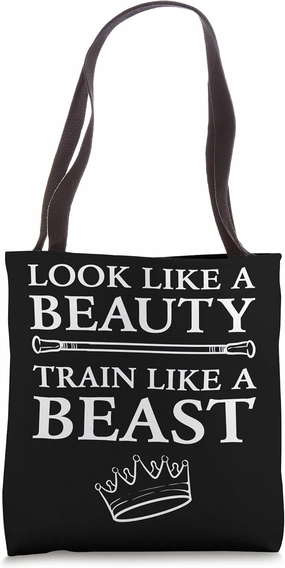 Train like beast Pageant Queen Tote Bag