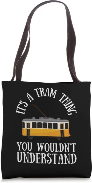 Tram Vehicle Train Streetcar Trolley Cablecar Gondola Tote Bag