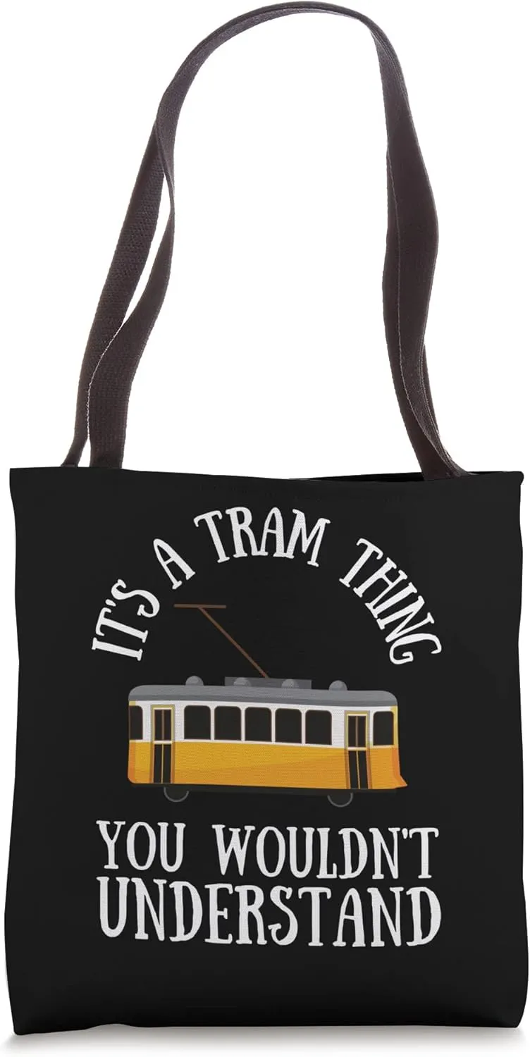 Tram Vehicle Train Streetcar Trolley Cablecar Gondola Tote Bag