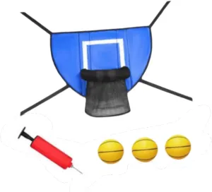 Trampoline Basketball Hoop Set, Soft Basketball Goal, Trampoline Accessories for Kids Children