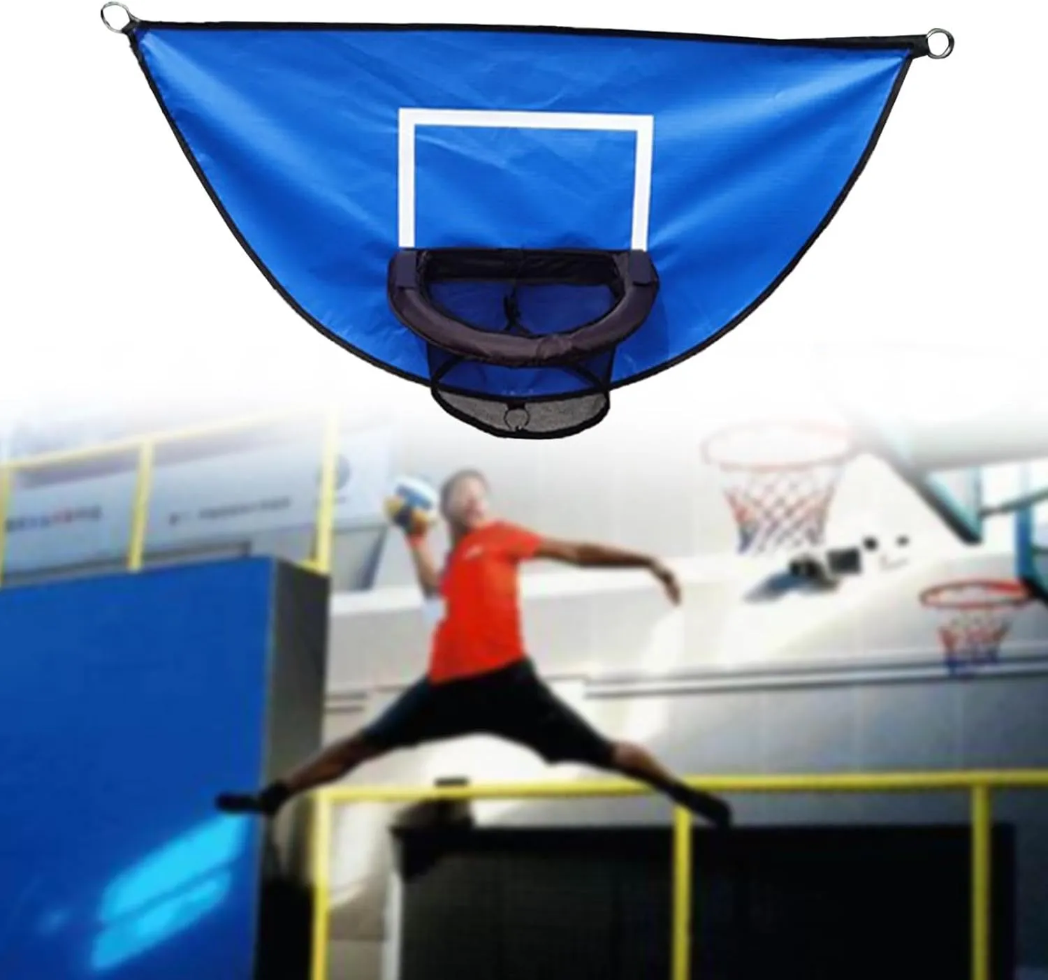 Trampoline Basketball Hoop Trampoline Attachment Accessories Universal Lightweight Baseboard Basketball Stand for Dunking