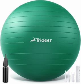 Trideer Exercise Ball for Physical Therapy & Workout - Swiss Ball for Core Strength & Balance