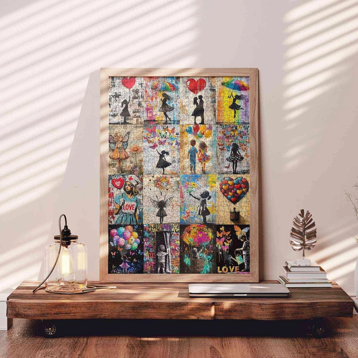 Tucocoo Banksy Art Puzzles for Adults Colorful Graffiti 1000 Piece Jigsaw Puzzle Street Collage Artwrok DIY Crafts Puzzle Family Games Night Educational Toys for Puzzle Lovers Gift (27x20 Inches)