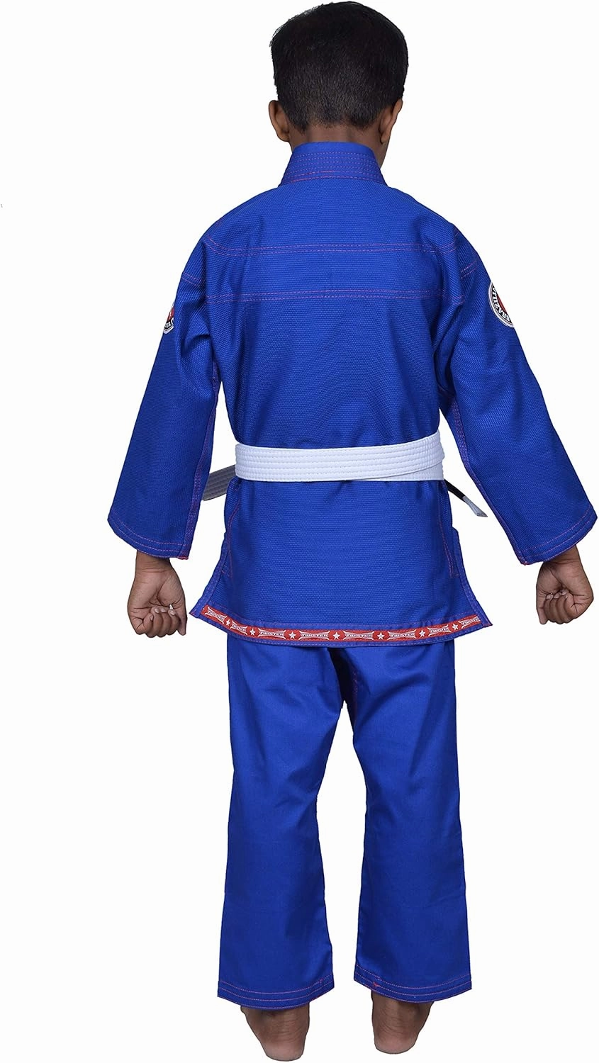 Twister Kids Brazilian Jiu Jitsu Gi | Preshrunk Ultra Light Fabric Youth BJJ Gi | Comes with FREE White Belt