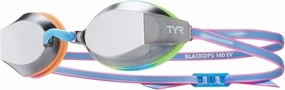 TYR ‎Blackops 140 EV Racing Mirrored Swim Goggles Junior Fit