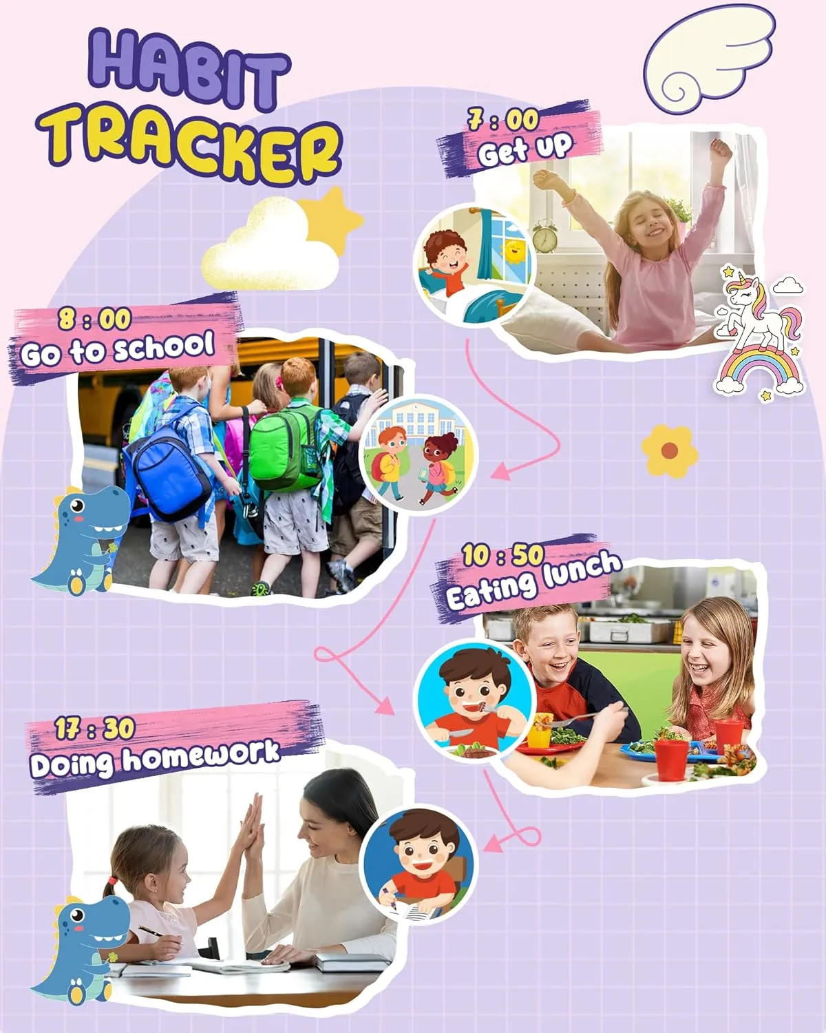 UCIDCI Unicorn Kids Smart Phone Toys for Boy Dual Camera & Music Player Toddler Selfie Phone Toys Road Trip Toys with Learning Games, Christmas, Birthday Gifts for 3 4 5 6 7 Year Old Pink