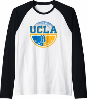UCLA Bruins Basketball Dunk Officially Licensed Raglan Baseball Tee