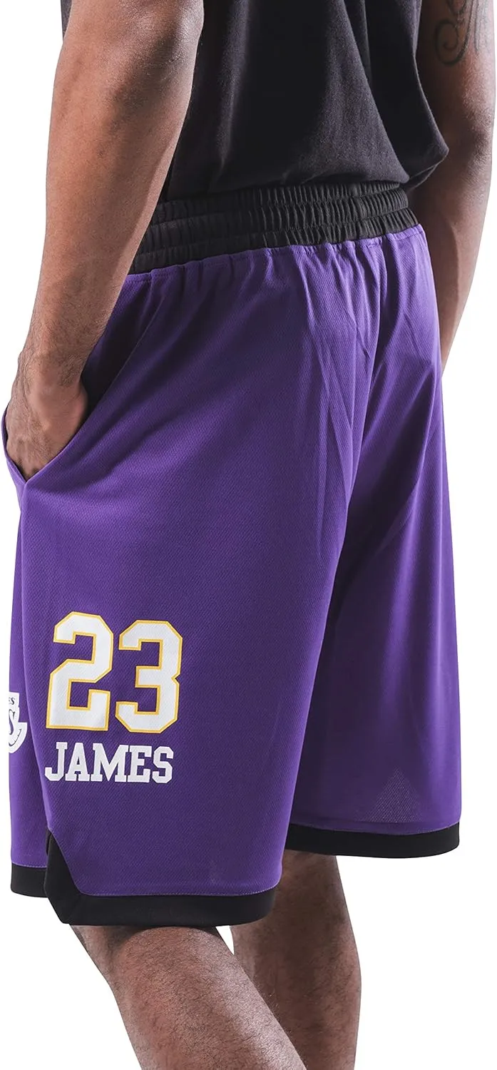Ultra Game Men's NBA Official Players Active Soft Workout Basketball Training Shorts