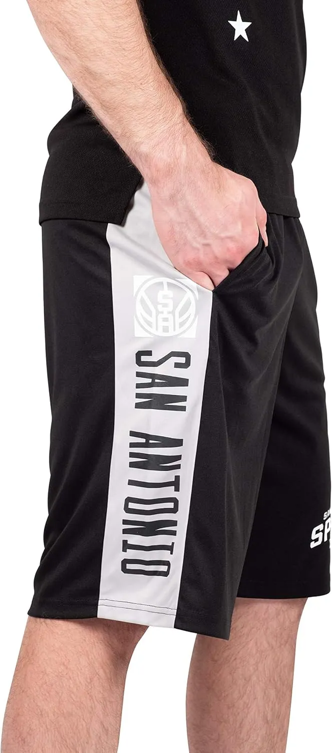 Ultra Game Men's NBA Official Super Soft Active Workout Basketball Training Shorts