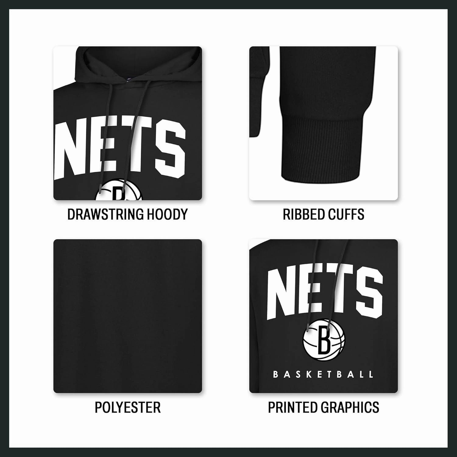 Ultra Game Men' s NBA Official Super Soft Teamster Hoodie Sweatshirt