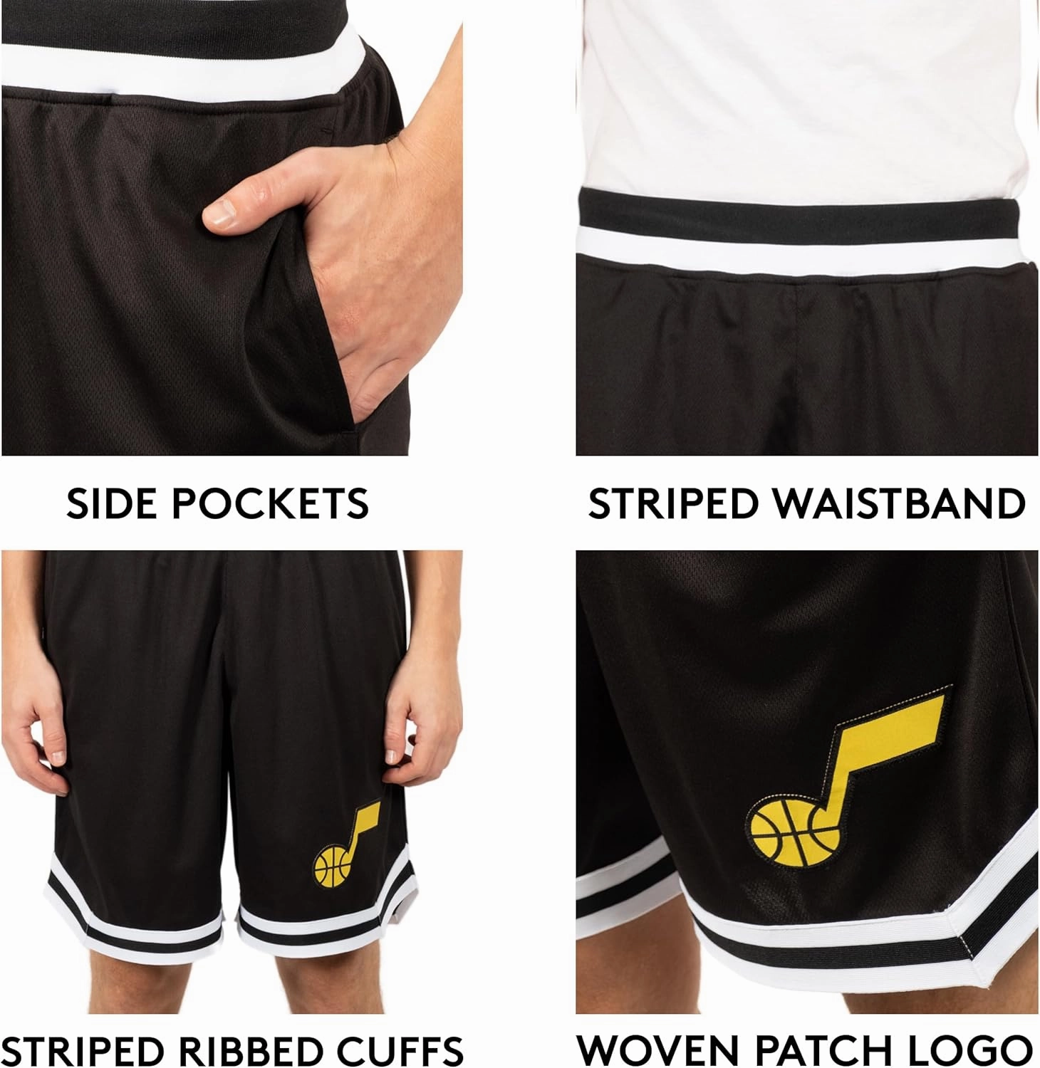 Ultra Game Men's NBA Official Soft Air Mesh Ultimate Basketball Shorts-Classic Fit